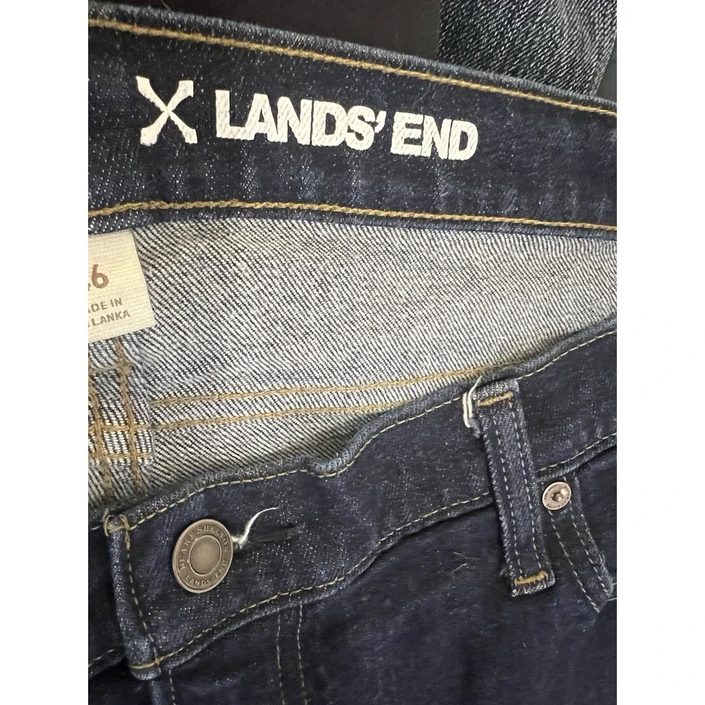 Blake Shelton Lands End Denim Jeans 46X29 Dark Wash Western Stretch‎ Straight